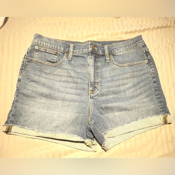 J. Crew Factory Light Blue Jean Shorts - Picture 1 of 6